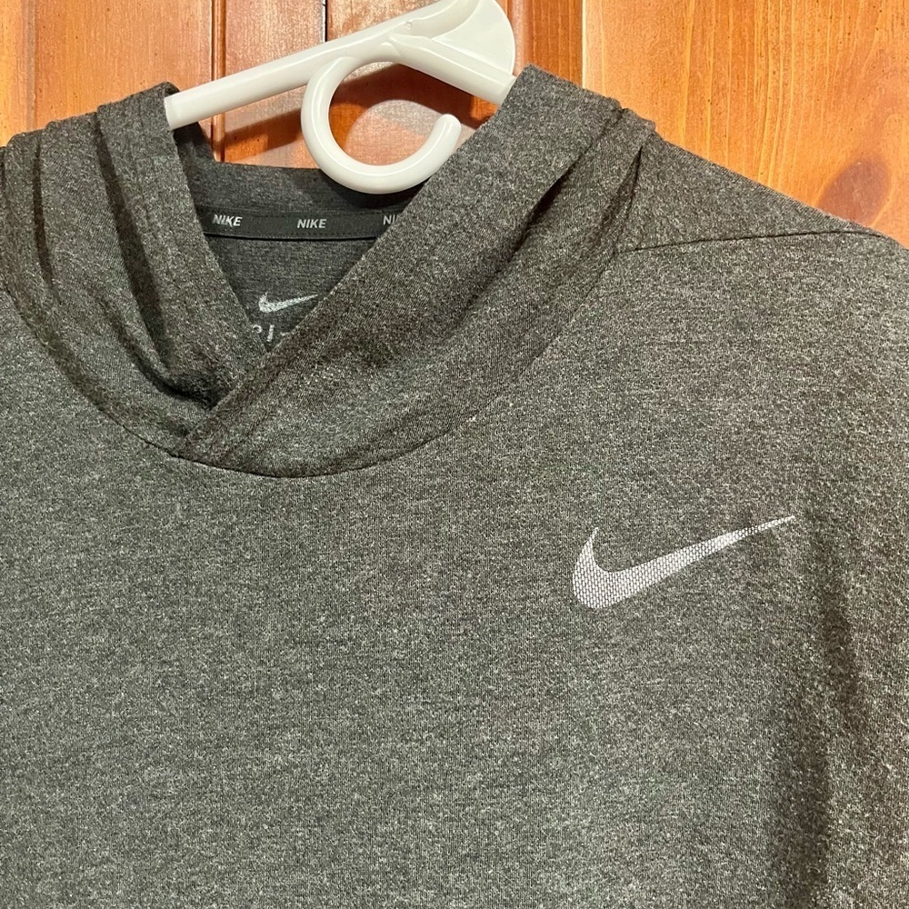 SOFT Nike Charcoal Hoodie - Medium